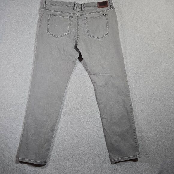 Travis Mathew Jeans Straight Stretch Performance 36x32 Washed Gray - Picture 7 of 12